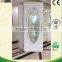 High quality of steel panel door with oval glass