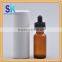 e liquid glass dropper bottle with childproof cap sharp dropper with paper tube hot sales