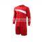 cheap customized interlock long sleeve soccer training sets