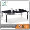 Small Size Glass Top Steel Coffee Table CT004