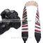 Leather Camera Strap Shoulder Neck Striped Grey White Red Black For DSLR LE-03