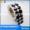 Custom printed fancy adhesive round stickers, roll adhesive PE label