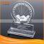 Hot sale Round Acrylic award with base, acrylic trophy stands