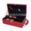 Custom design luxury leather wine bottle packaging box wholesale