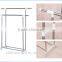 Multifunctional indoor clothes drying rack,Double pole metal clothes drying rack,Telescopic standing cloth drying rack