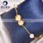 18k gold chain AAA grade cultural pearl Latest Design bracelets for women 2016