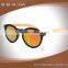 Wooden bamboo temple plastic frame polarized sunglasses