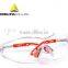 Deltaplus clear polycarbonate single lens adjustable & tilting nylon arms safety glasses