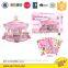 Amusement park series 3D puzzle game with light and music ferris wheel 360 degree rotation 65pcs