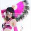 SWEGAL belly dance feather fan,chinese belly dance fan SGBDD13041