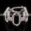 Manufactory zinc alloy colored crystal bangle bracelets enamel fake jade bangle