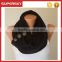 V-439 women knit circle lace winter infinty chunky hood scarf with buttons crochet neck warmer loop scarf