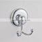 New design Zinc alloy Round base Bathroom accessories Wall mounted Double Towel hook