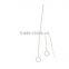 925 Sterling Silver Circle Charm Long Dangle Thread Line Threader Earrings