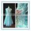 Elegant Lomg Sleeve Blue Tulle Short Sequins Evening Short Dress Cocktail Dresses(SH1013)