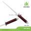 Red handle chrome coated bar steel knife sharpener