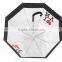 Transparent Love Auto Open And Close Straight Umbrella
