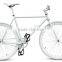 Chinese fixed gear bike Hi-ten Steel Road Bike 26'' light wheel road bike