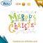 Merry Christmas Removable Decorative Aluminum Foil Sticker