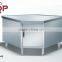 Restaurant kitchen cabinet for corner