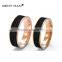 fashion jewelry solid carbon fiber couple ring his and hers 925 silver wedding bands gold ring design for couples