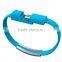 Fashion multi-function Bracelet usb cable, mini usb data cable for phone 6, micro usb data cable