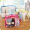 Eco-friendly personalized waterproof printed promotion transparent pvc cosmetic bag with zipper