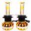 Golden H4 LED Headlight A8 h4 high power led headlight car headlight high low beam