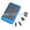 2015 new customized slim solar energy power bank 5000 Mah portable fast charging powerbank