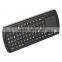 handheld mini wireless keyboard for smart tv with IR remote&touchpad for android tv pc