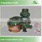 Ceramic green frog planter