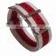 Cream Red Cream One Piece G10 Buckle Nato Watch Strap