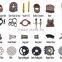 durable concrete spray spare parts for shotcrete machine