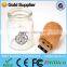 Miss Puff's current bottle shape Wooden usb OEM gift wooden usb, can brand your own LOGO,Wooden Flash Drive