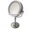 Double-Sided Makeup Mirror with LED Light , double led mirror , led table mirror