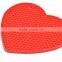 Food Grade High Quality Heart shape Non Stick Silicone Baking Mat pass FDA FLGB