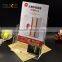 custom cheap crystal clear acrylic brochure display racks