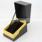 Cube Shape Luxury Black Watch Boxes WIth Pillow Cushion Inside