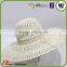Beautiful lady straw hat wholesale wide brim sombrero straw cap with flower