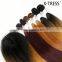 7pcs with lace closure 220g modacrylic fibre shed free ombre color heat resistant fire retardant could be iron 6b synthetic weft