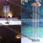 silver crystal standing chandelier with flower for wedding centerpiece