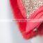 2015 wholesale women red down jacket with fur trim for women D15