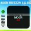 Best upgrade media player firmware android smart tv box 4.4 RK3229 MXR