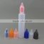 15ml 20ml 30ml Custom Logo Printing plastic liquid e cigarette bottle unicorn bottle with colored cap