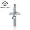 2016 Rellecona pendant necklace silver ring through cross design in 316L stainless steel