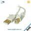 High quality USB 2.0 Cable White usb Printer Cable
