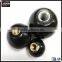 Plastic knob with brass insert