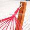 Outsunny Wooden Arc Free Camping Hammock Stand Chair with Colorful Hammock