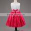 Summer roses bow princess dress girls sequined dress sequins princess dress bowknot costumes girl's dress wedding dresses