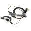 clear sound wired 2 pin acoustic black acoustic walkie talkie in-ear earpieces